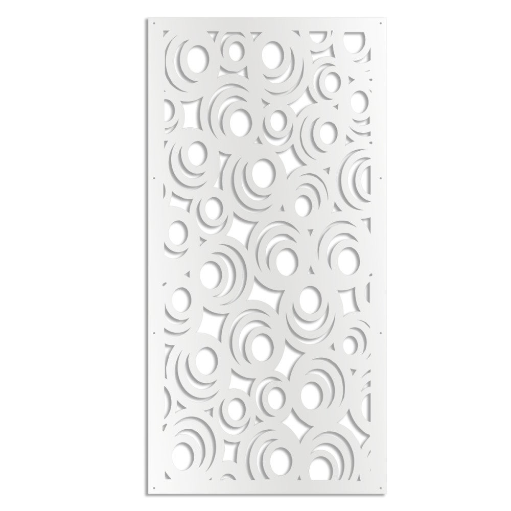 MICKEY - Panel perforowany z PVC - Parasol przeciwsłoneczny - Rozmiar 73x148 cm - Grubość 1 cm - Kolor BIAŁY