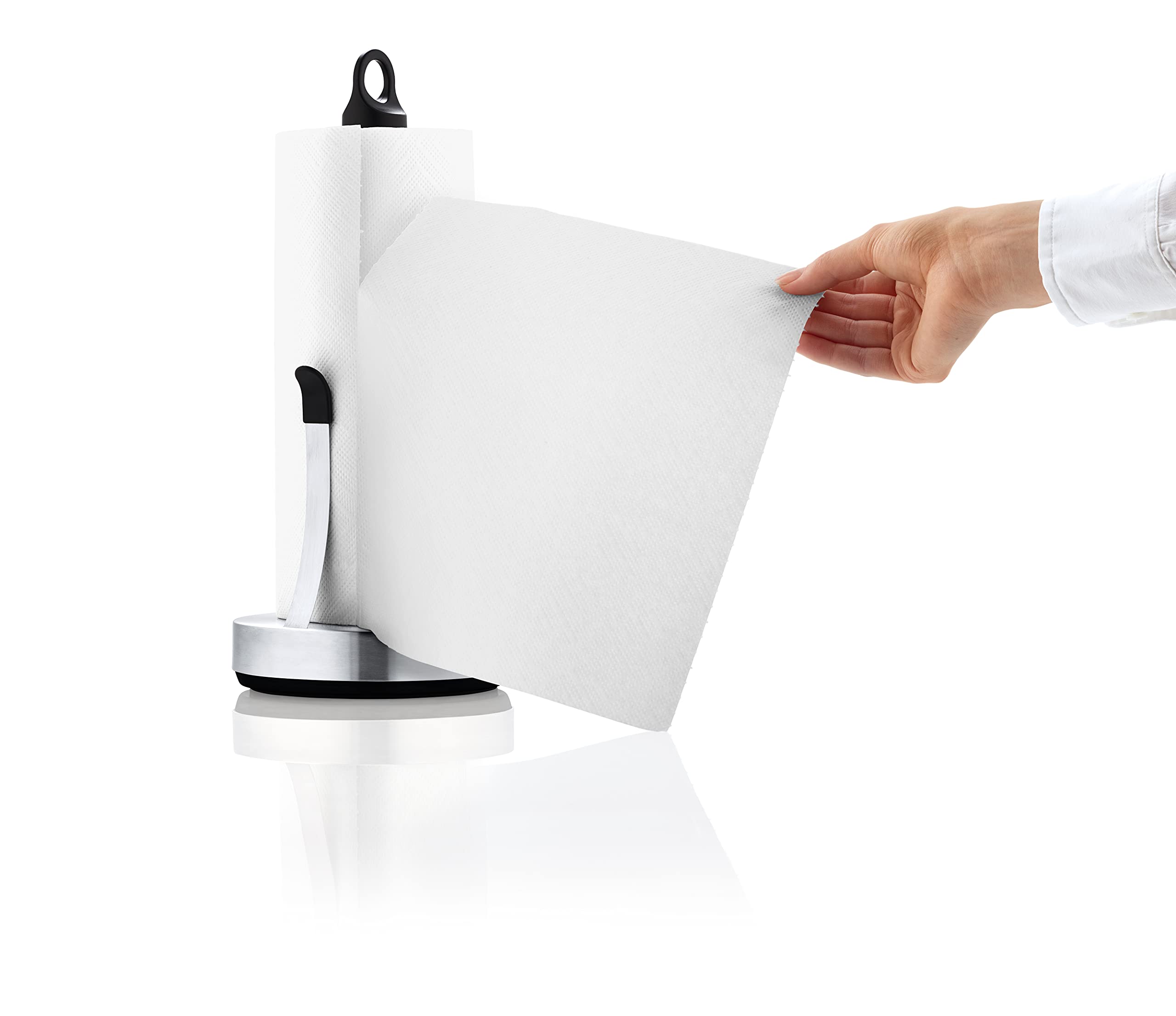 Blomus Rotolo da Cucina Porta Asciugamani di Carta Loop, Inossidabile, Acciaio Inox Satinato, 15 x 15 x 34 cm - 4