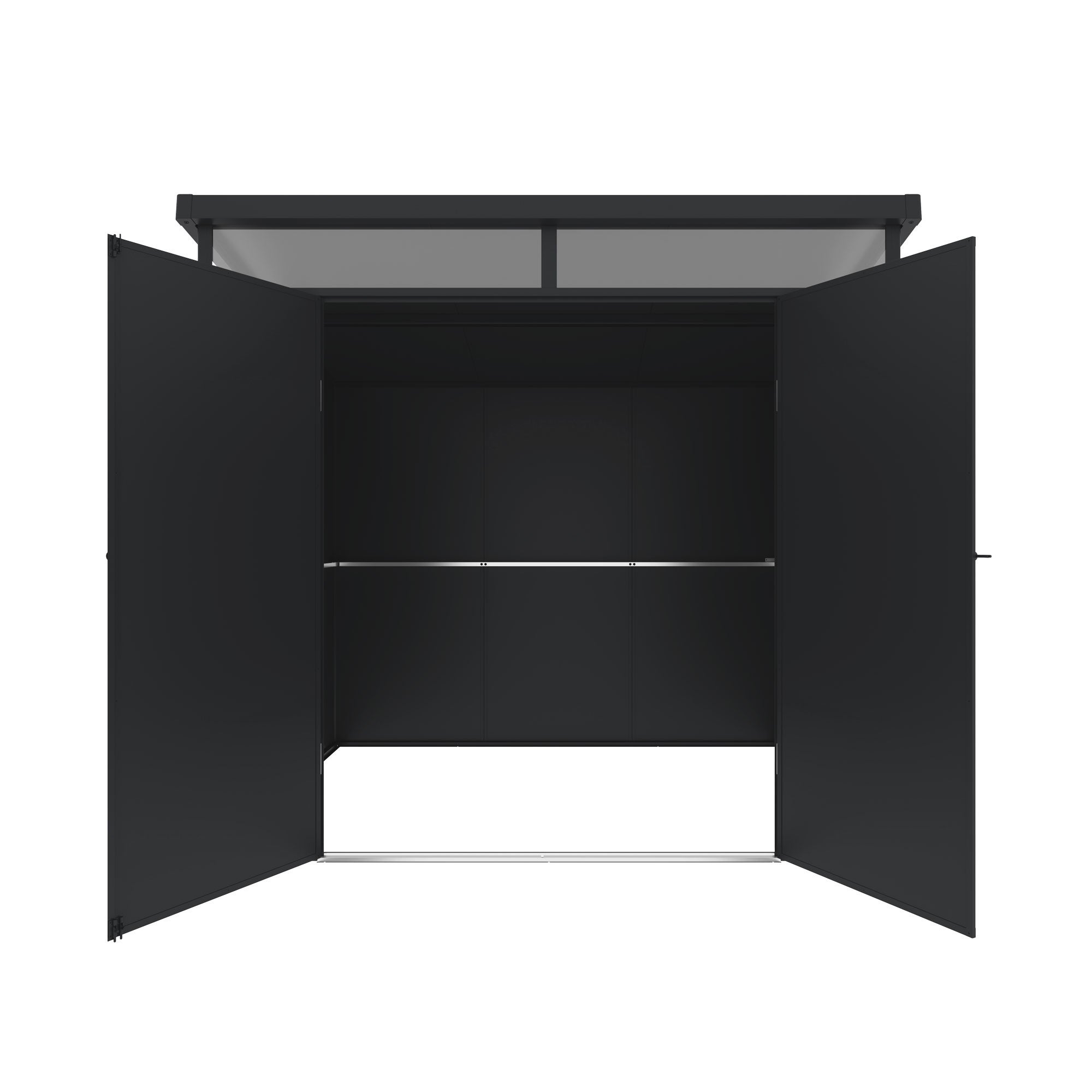 Abri de Jardin en Resine Terra – Lucarne 360º – Structure Renforcée en Aluminium et PVC – 238x192x215cm - Cabane extérieur 4,57m2 - 6