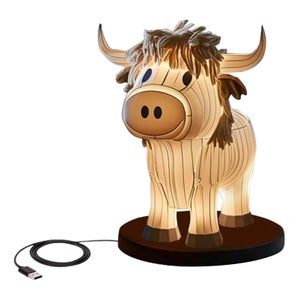Lampada LED 3D A Forma Di Mucca - Luce Notturna USB Che Cambia Colore, Decorazione Per Camera Bambini