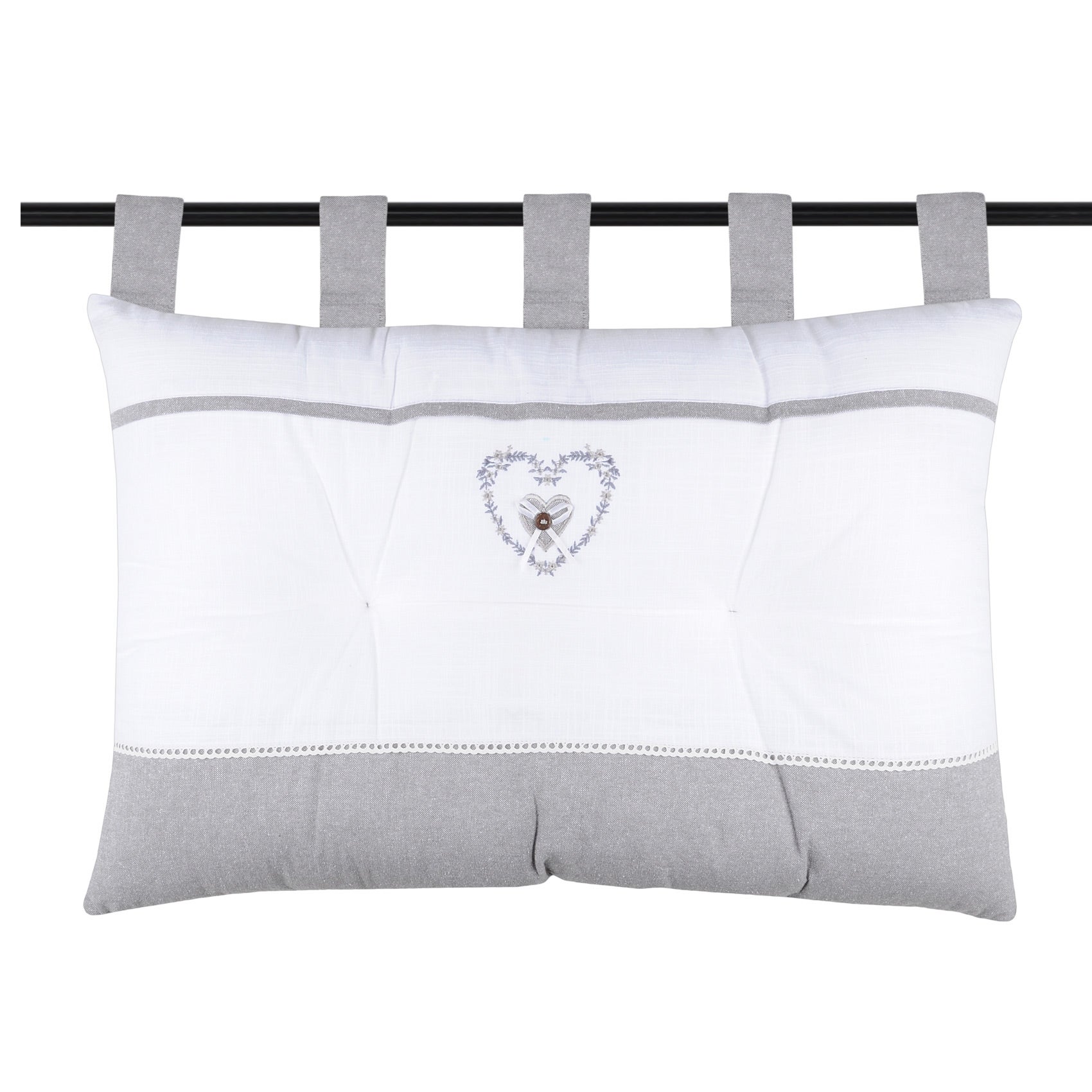 PAULINE COEUR A SUSPENDRE 10CM GRIS