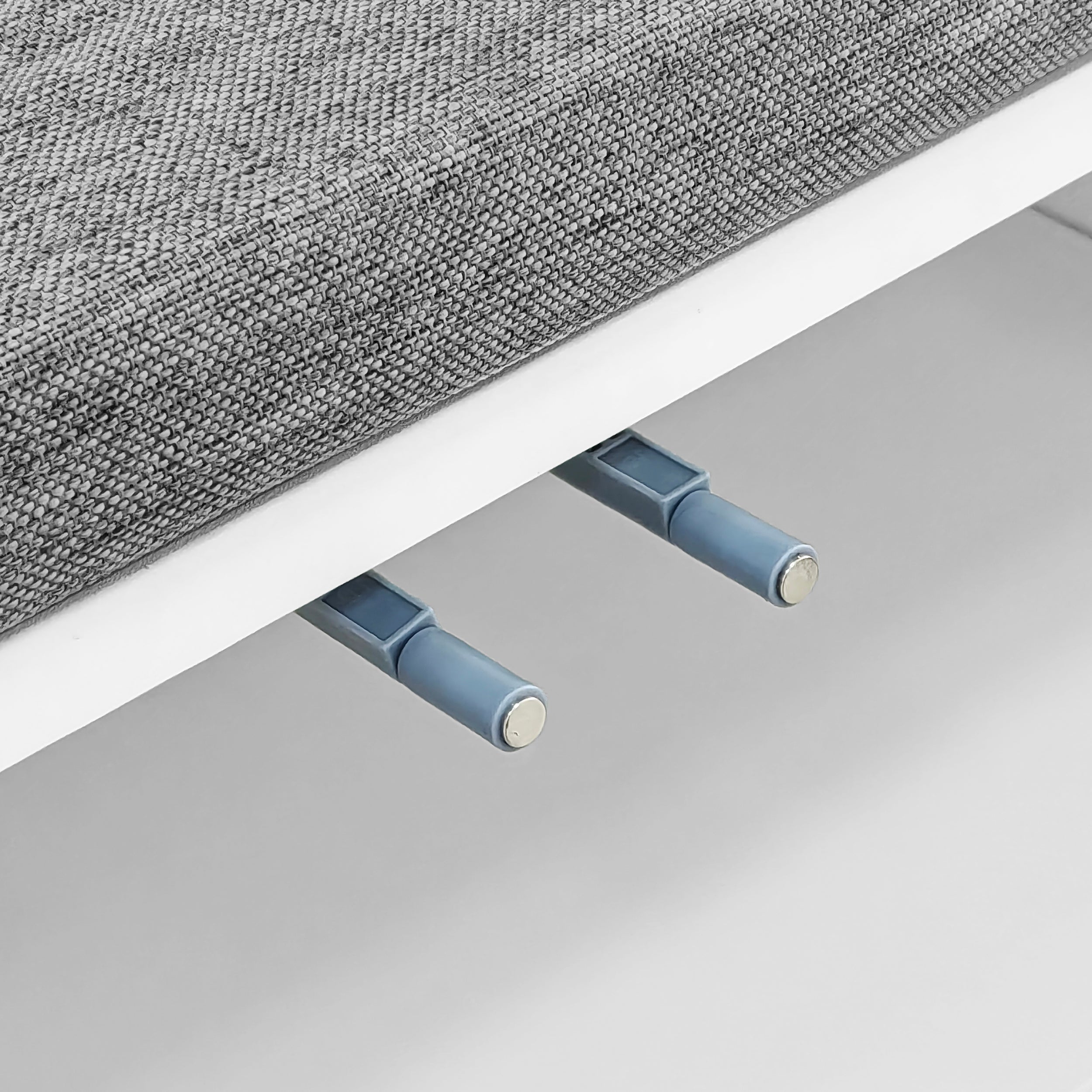 Vestiaire avec porte-manteau et un banc à chaussures - 60,5x35,2x180,5 cm - Panneau de particules - Blanc - 6