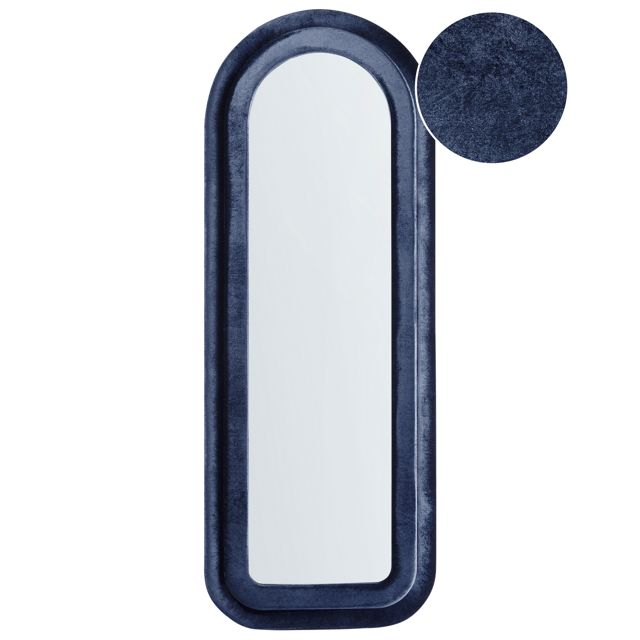 Miroir CULAN 60 cm 160 cm Velours Bleu foncé
