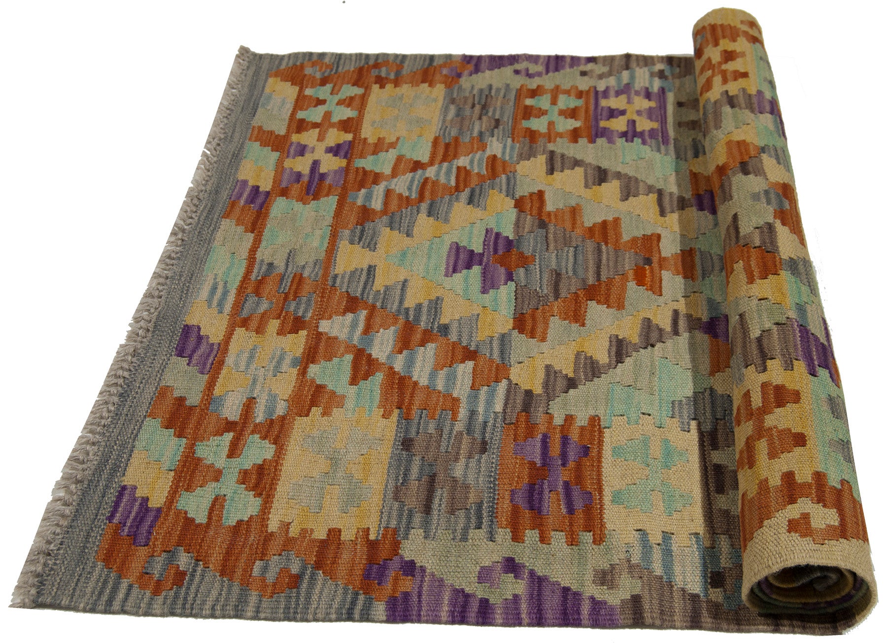 Kilim 124x80 cm Oryginalny, ręcznie robiony, łatwy do czyszczenia, styl plemienny