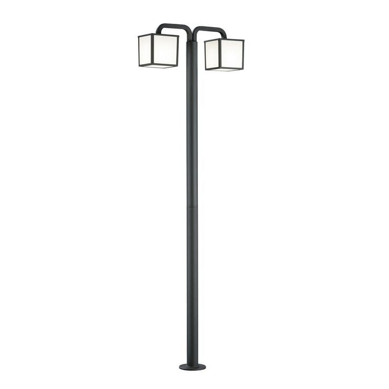 Latarnia ogrodowa Cubango antracytowa 2xE27x15W IP54 wym: 200 x 61,5 x 18 cm aluminium Trio