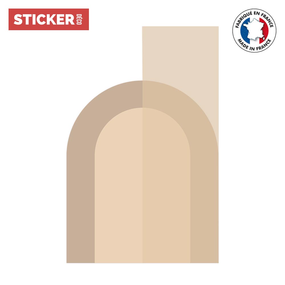 Sticker Arche Déco Crème - XL (Hauteur 98cm, Largeur 63cm) - 2