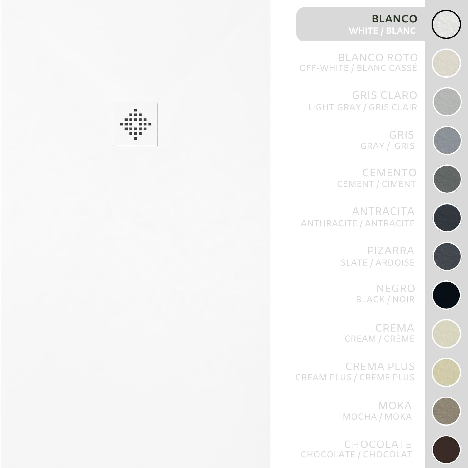 SOULHOME Brodzik prysznicowy– Żywica– Gel Coat– Gładka/Kamienna tekstura – Antypoślizgowy – Kolor biały – 220X70- Niski 3 cm– SAME