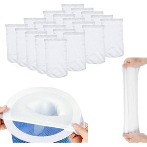 30 Chaussettes Skimmer Piscine Réutilisables - Filtres Pour Panier Écumoire - Ultra-Fines Et Élastiques - Blanc