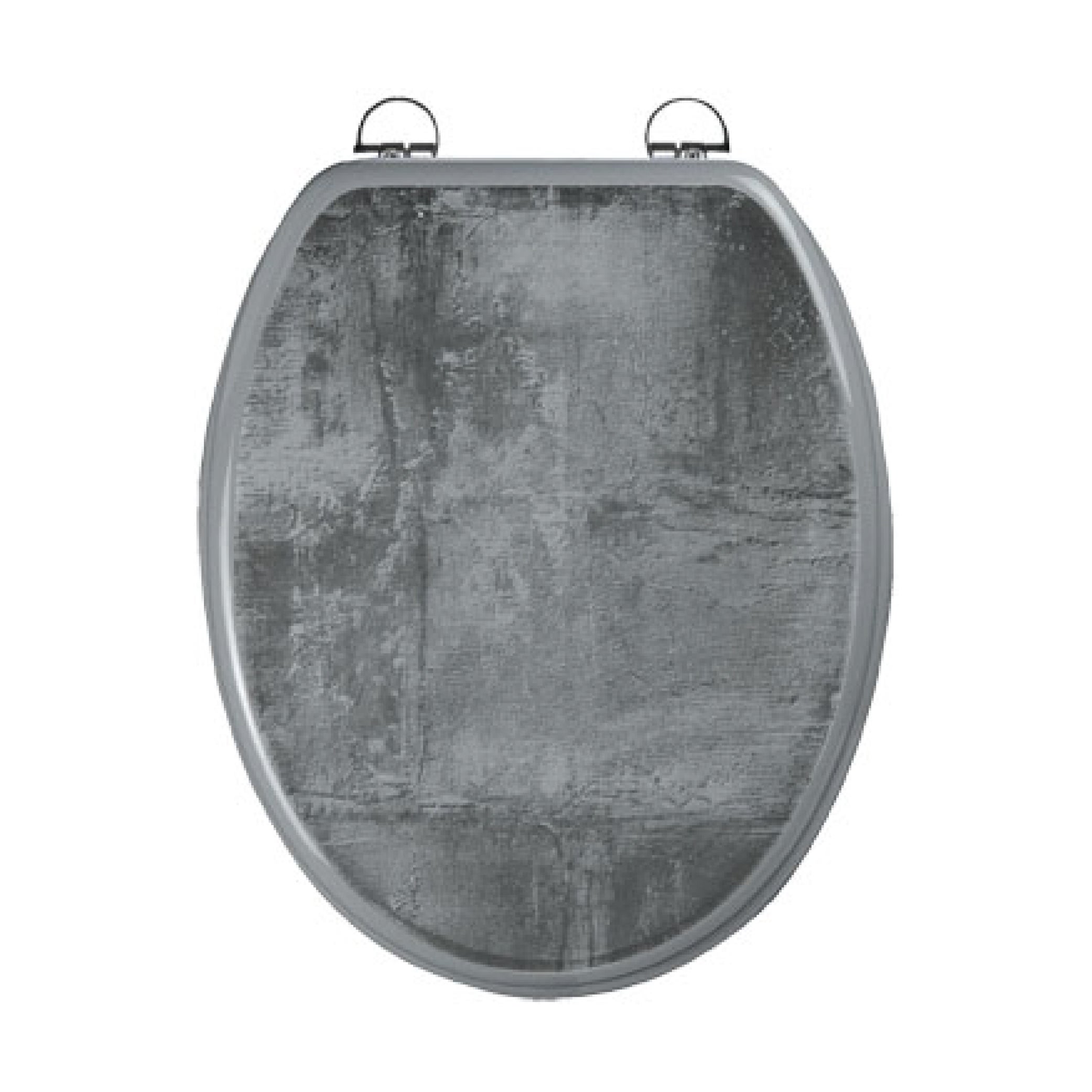 WC - in MDF con cerniere regolabili in acciaio inox - cemento - 3