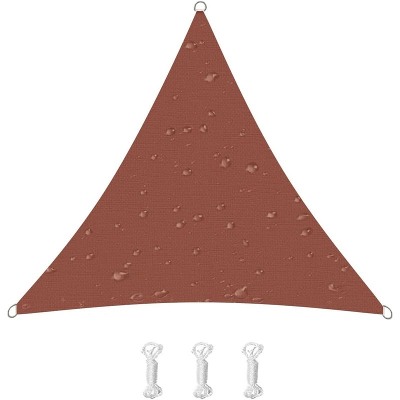 Żagiel przeciwsłoneczny, ochrona UV 95%, na taras, balkon, do ogrodu, na imprezy, wydarzenia plenerowe (2 x 2 x 2 m, rdzawoczerwony)