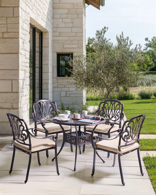 Hespéride - Set Di 2 Poltroncine Da Giardino oriengo In Alluminio Antracite E Grafite E Rete Intrecciata 87048303 Hespéride - Set Di 2 Poltroncine Da Giardino oriengo In Alluminio Antracite E Grafite E Rete Intrecciata 87048303