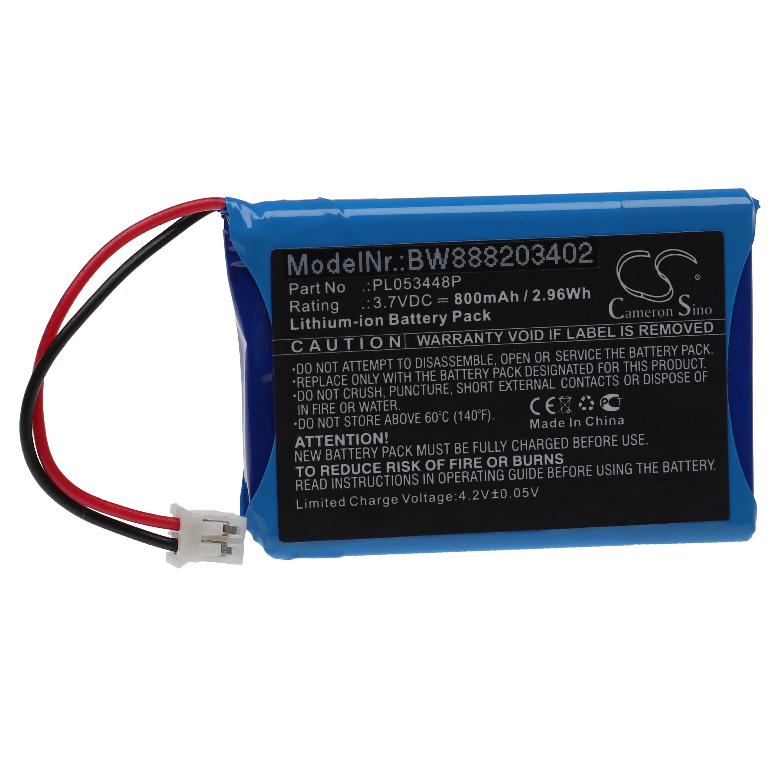 Batería Recargable De Repuesto Para Auriculares Plantronics CS65 Y W710, 300mAh, 3.7V Li-Ion - Compatible Con Referencias 202599-03, 64327-01, Etc.