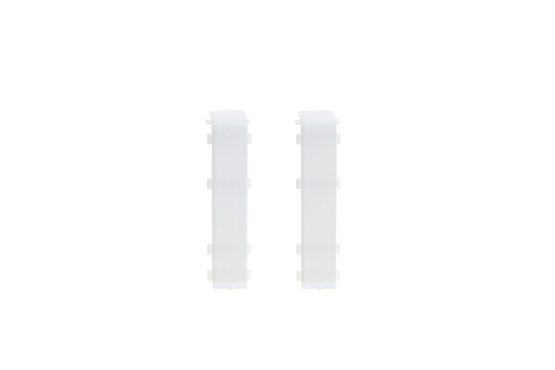 Łącznik do listwy przypodłogowej Cezar60 20x60mm 1kpl=2szt Cezar Biały RAL9003 Połysk