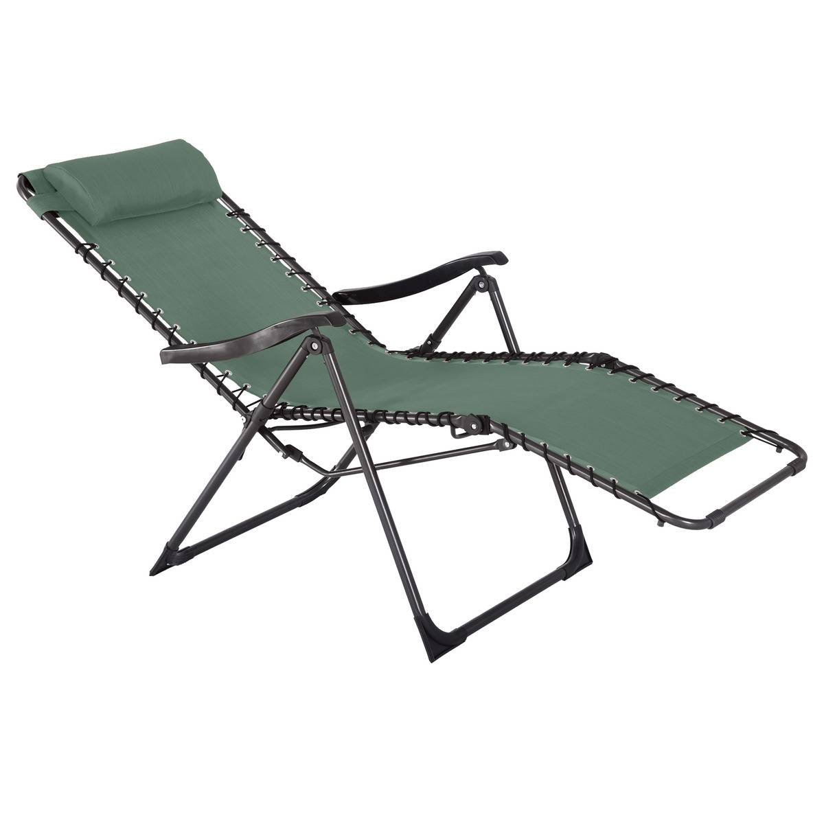 Fauteuil relax de jardin Silos Vert olive - Hespéride - 3