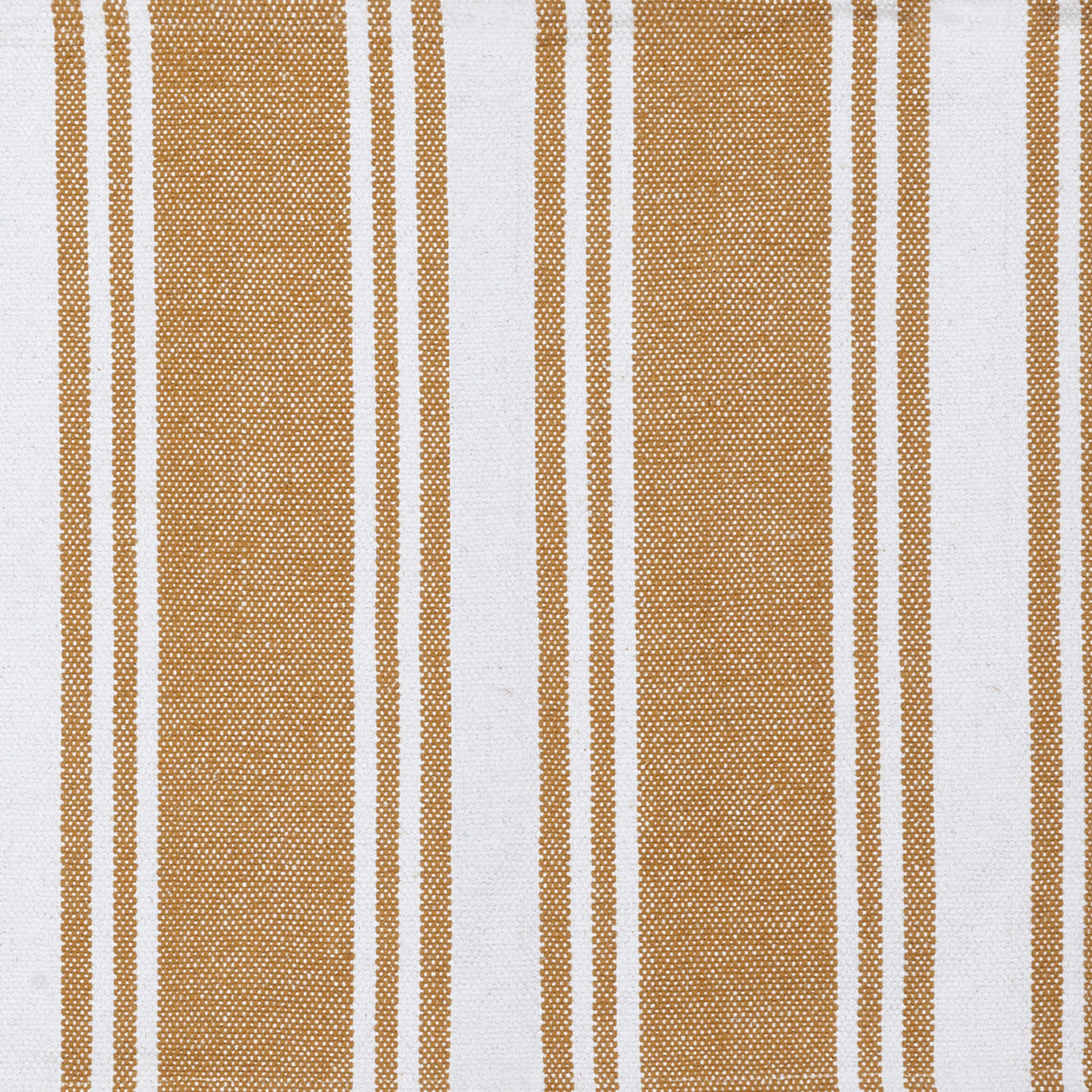 INSPIRE - Tapis rayé reversible en coton AYLANE- 60 x 120 cm - Jaune et blanc - 3