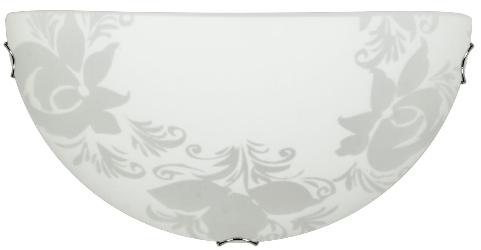 Kinkiet półplafon Beris chromowany biały 1xE27x20W wym: 15 x 30 x 9 cm szkło IP20 Candellux