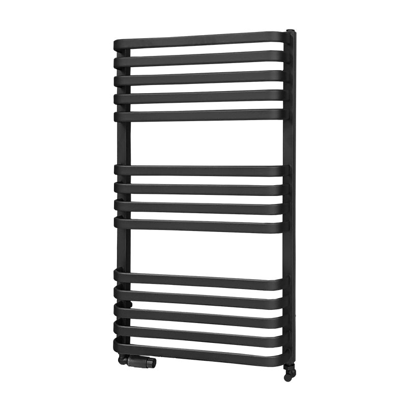 Grzejnik łazienkowy Piatto 93,4x53 cm ZBD czarny 516W Roz 50cm LUXRAD