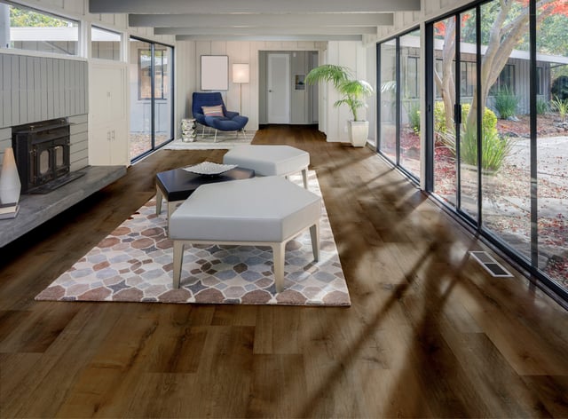 CONTESSE - Lame PVC Clipsable - ISOCORE - GOLDEN OAK BROWN - Ep. 6,5 mm - bois foncé