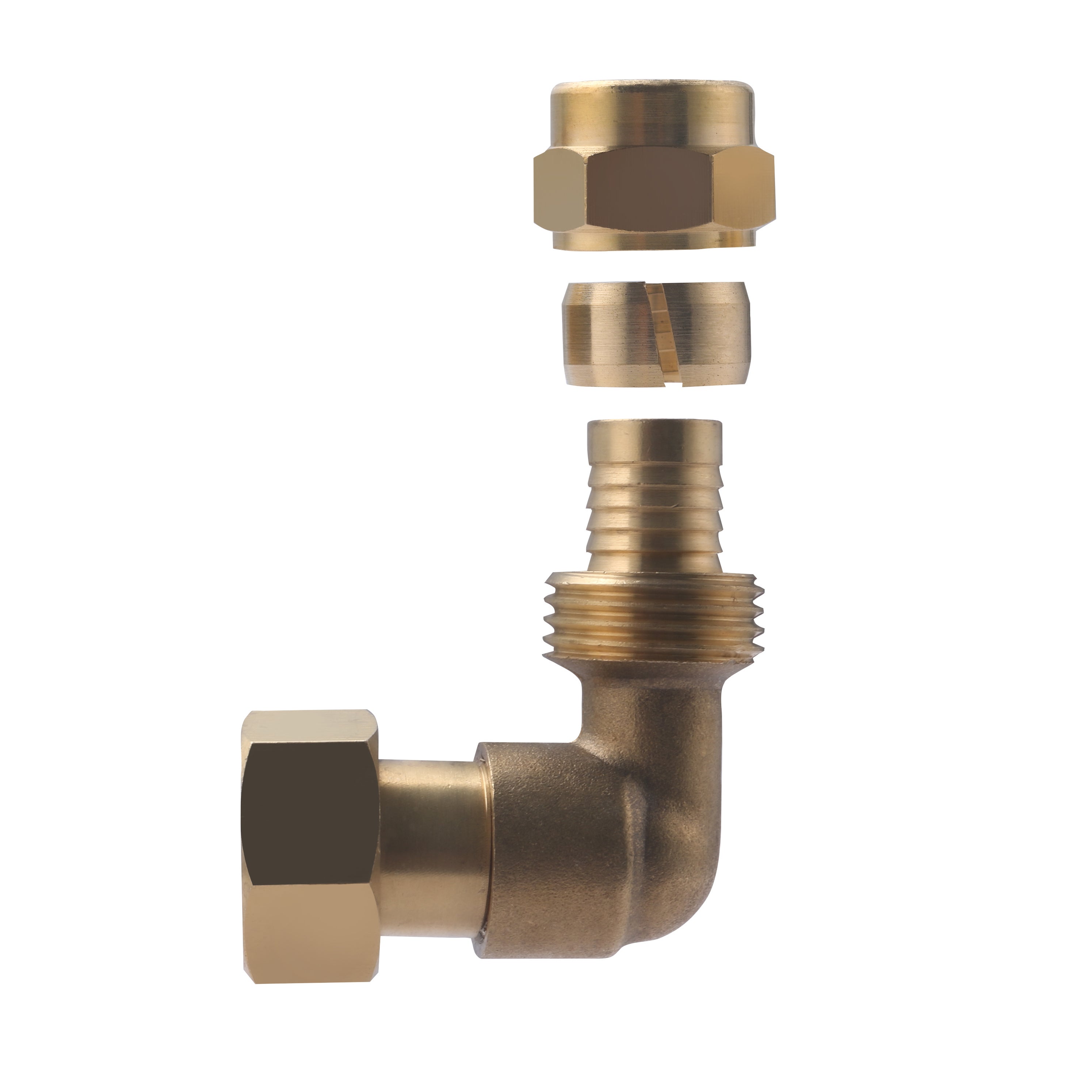 Raccord PER à Compression (à Visser) Coude Ø16 - Femelle Tournant 15x21 NOYON & THIEBAULT - 5