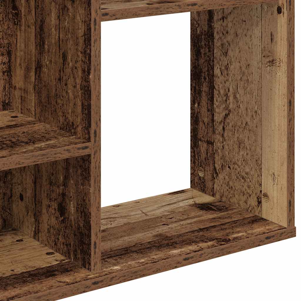 Séparateur de pièce/bibliothèque, vieux bois, 100 × 24 × 140 cm, pour le salon - 8