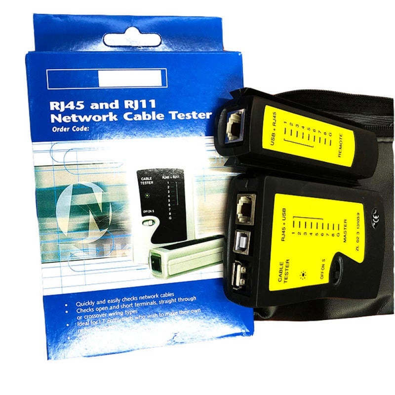 Testeur de câbles réseau RJ45 USB professionnel - Détecteur de réseau LAN - Outil de suivi de réseau - 2