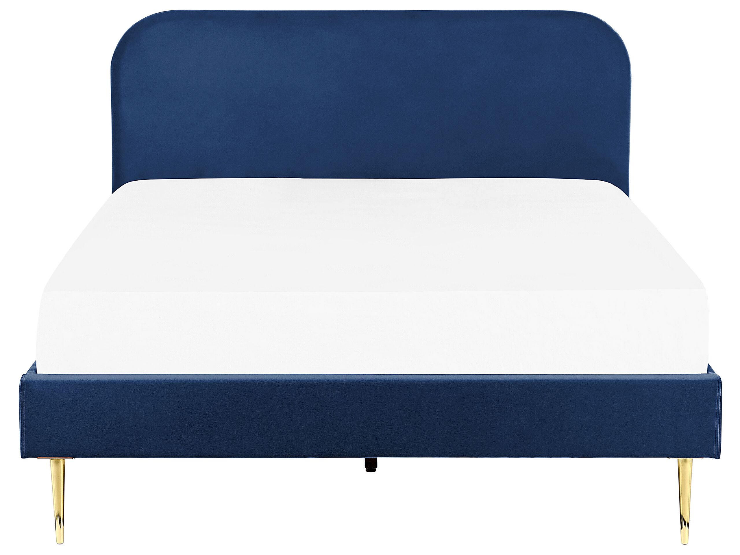 Letto Velluto FLAYAT 160 x 200 cm Blu marino - 4