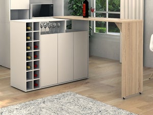 Set Di 2 Sgabelli Da Bar Moderni Con Schienale - Regolabili, Girevoli, Colore Bianco