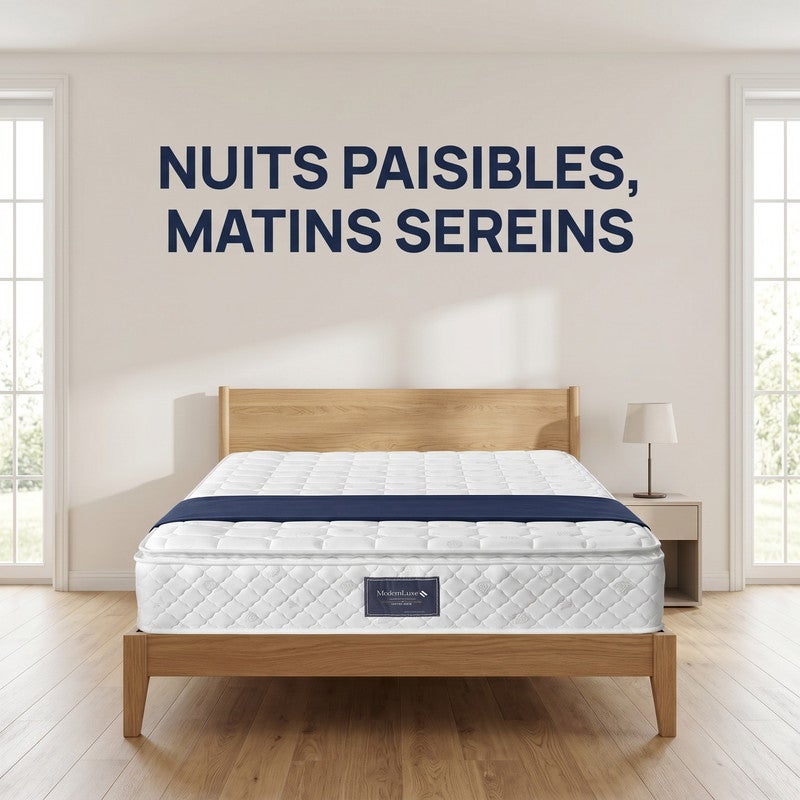Matelas 140x200 cm, Matelas fermeté H3, 25 cm, Mousse à mémoire de forme et ressorts ensachés, respirant, doux pour la peau et ultra durable - 6