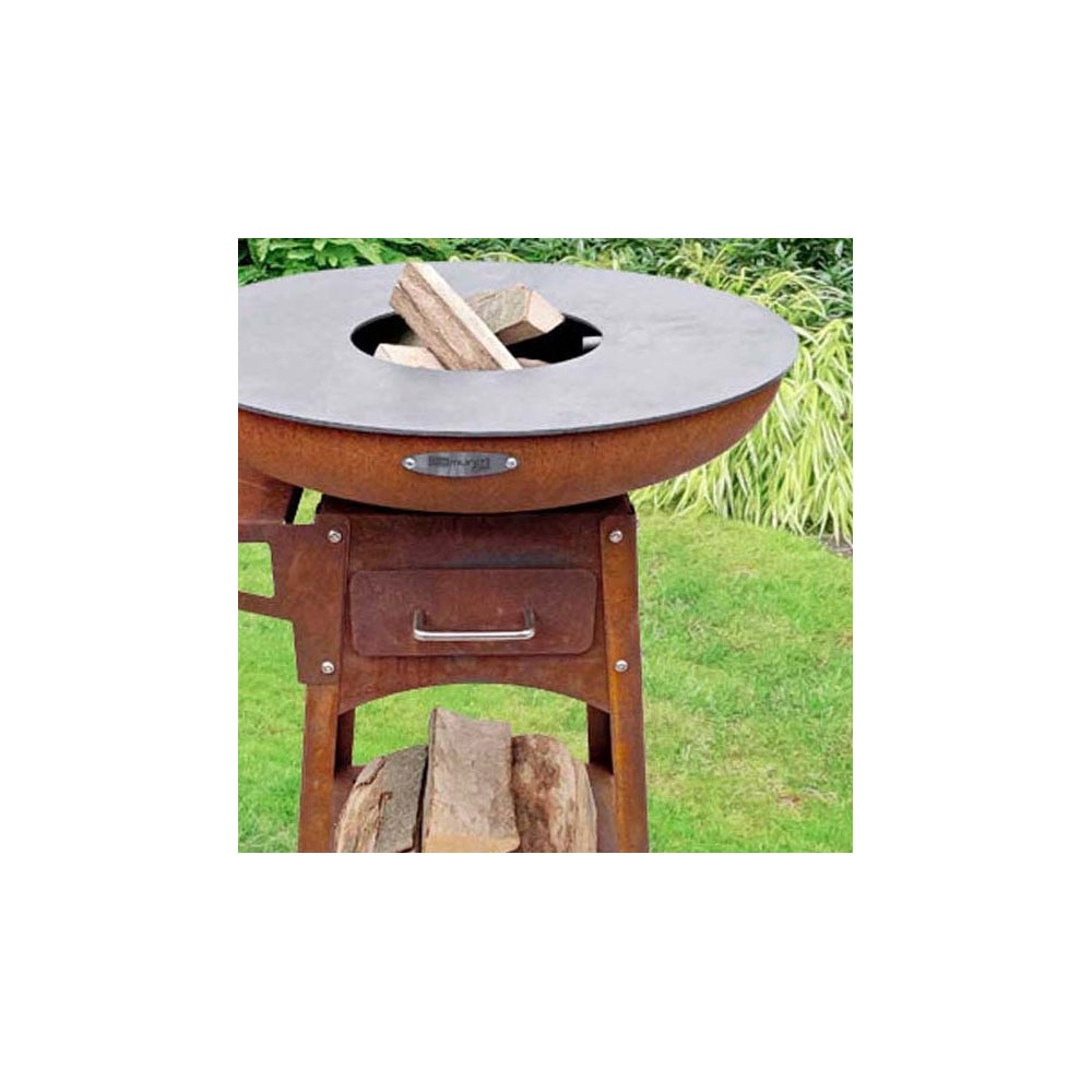 Barbecue brasero en acier Zelos Hauteur 71 cm Diamètre 62 cm Remundi - 3