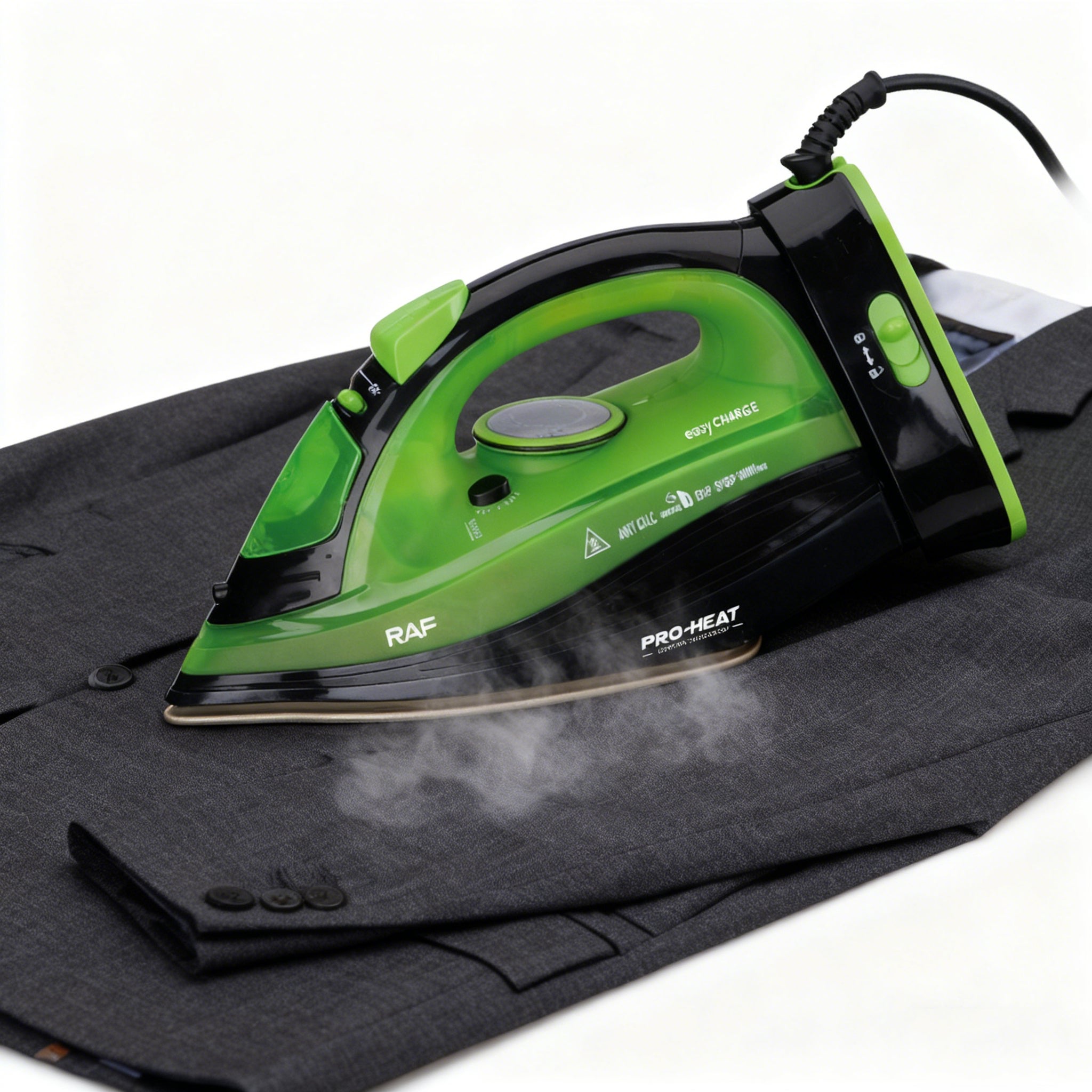 Set 2 ferri a vapore filo/senza filo, portatili e handheld, macchina stirante casa, stiro rapido ed efficace, ideale per tutti i tipi di tessuti - 3