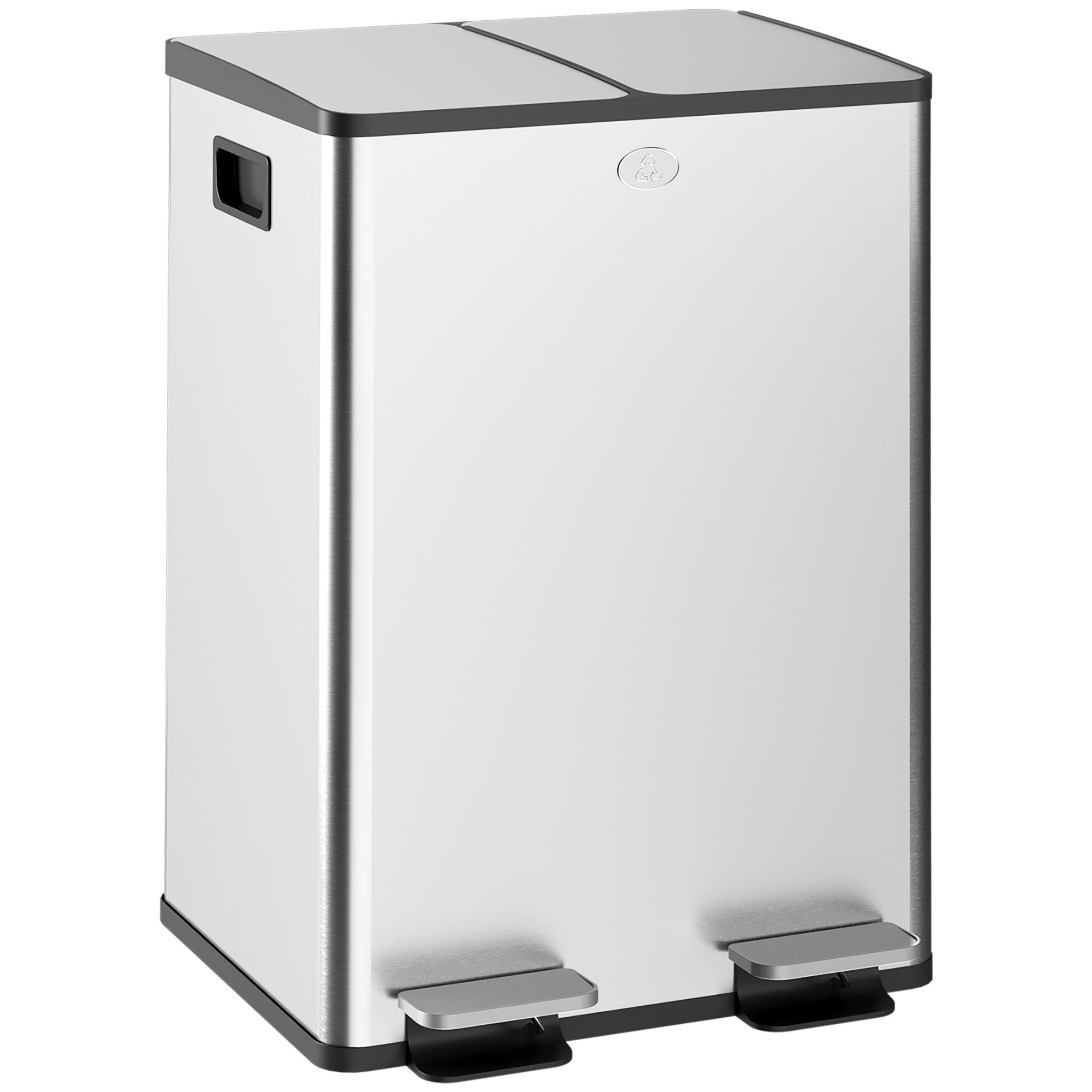 KuKoo Poubelle de cuisine de 90 l - Poubelle de recyclage sous le