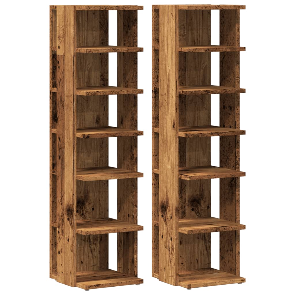 Armoire à chaussures 4 tiroirs rabattables sonoma gris | Leroy Merlin