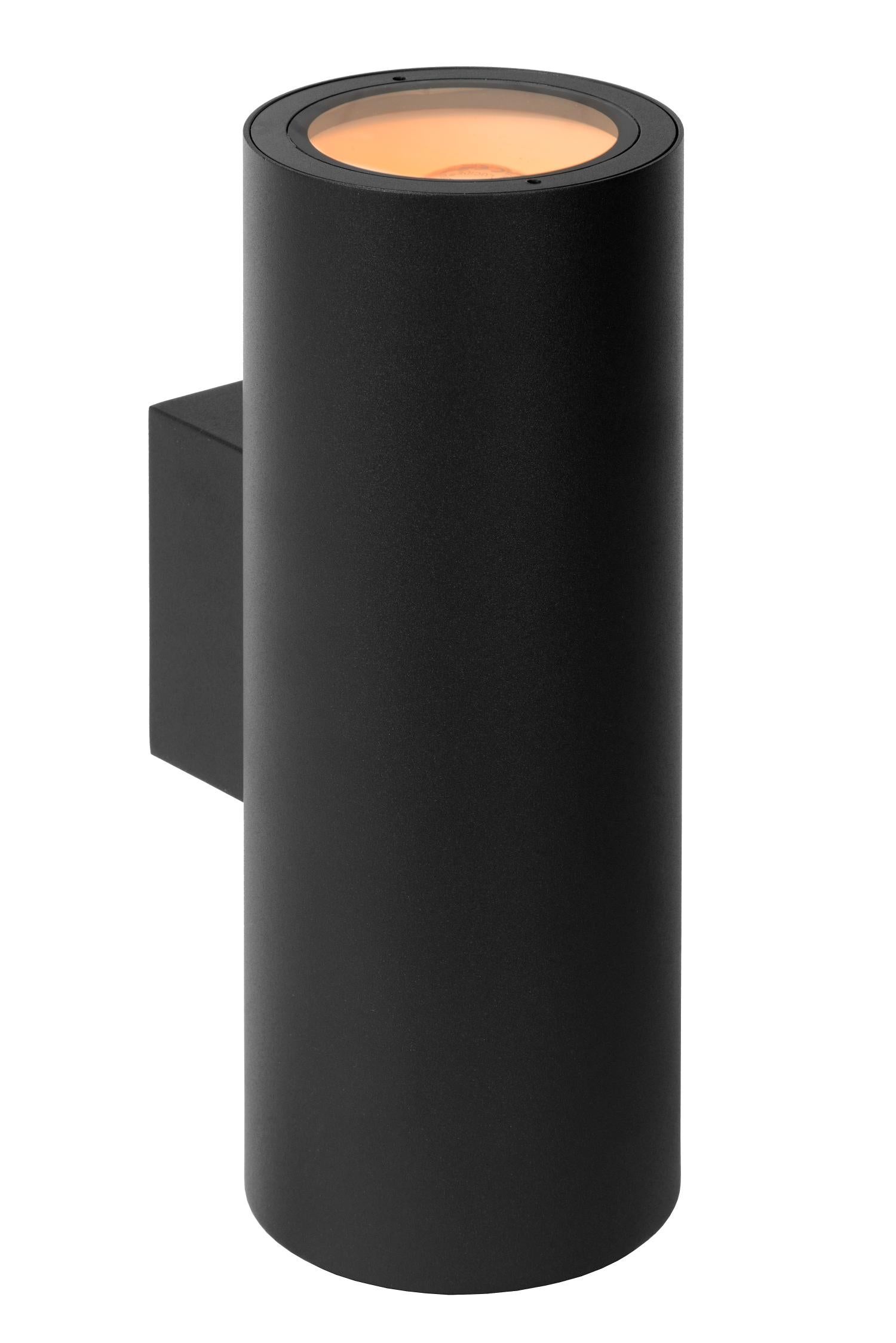 Kinkiet zewnętrzny VOLANTIS czarny 2xE27x40W wym:30x10,8x14,6cm IP54 Lucide