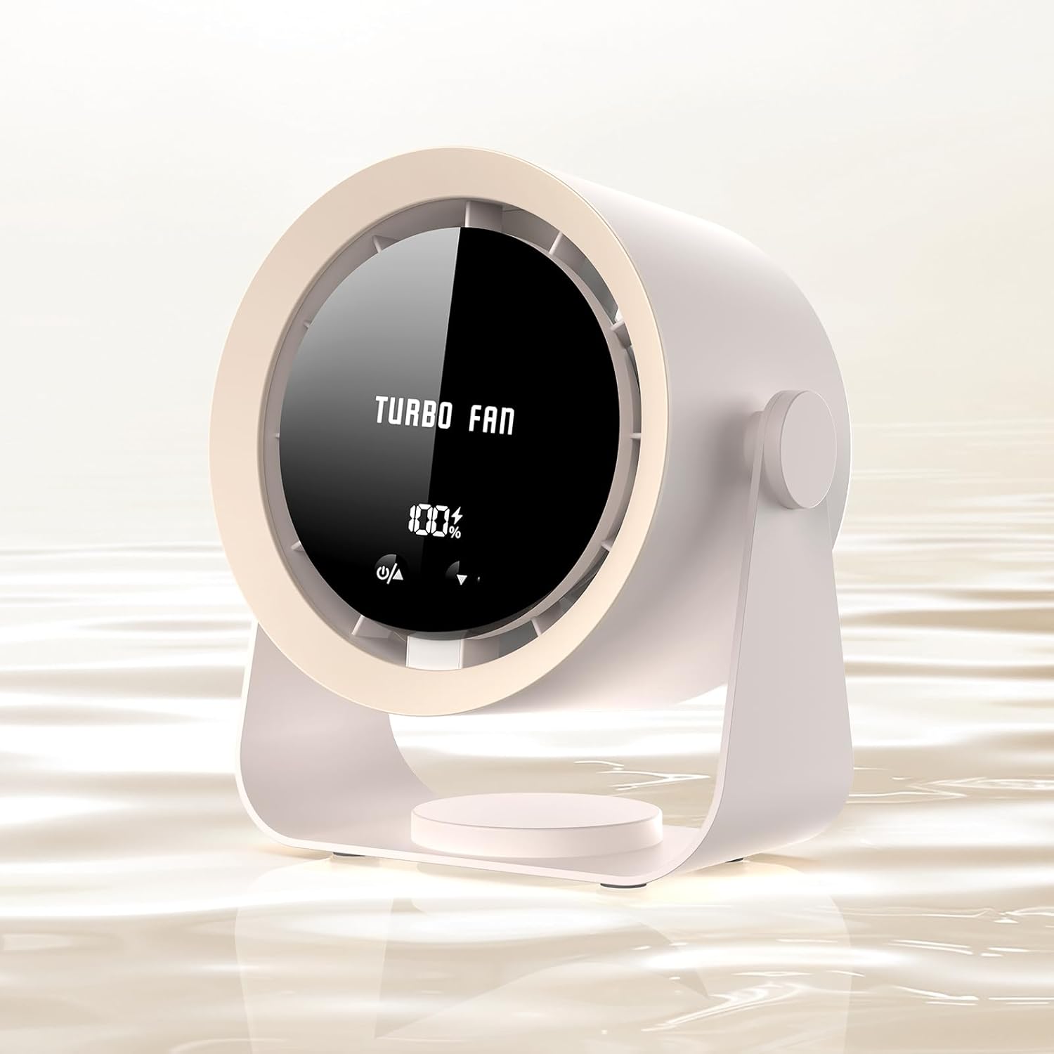 Wentylator biurkowy z akumulatorem USB, 5 prędkości, wyjątkowo cichy, kompaktowy i praktyczny, z możliwością pochylenia o 90°