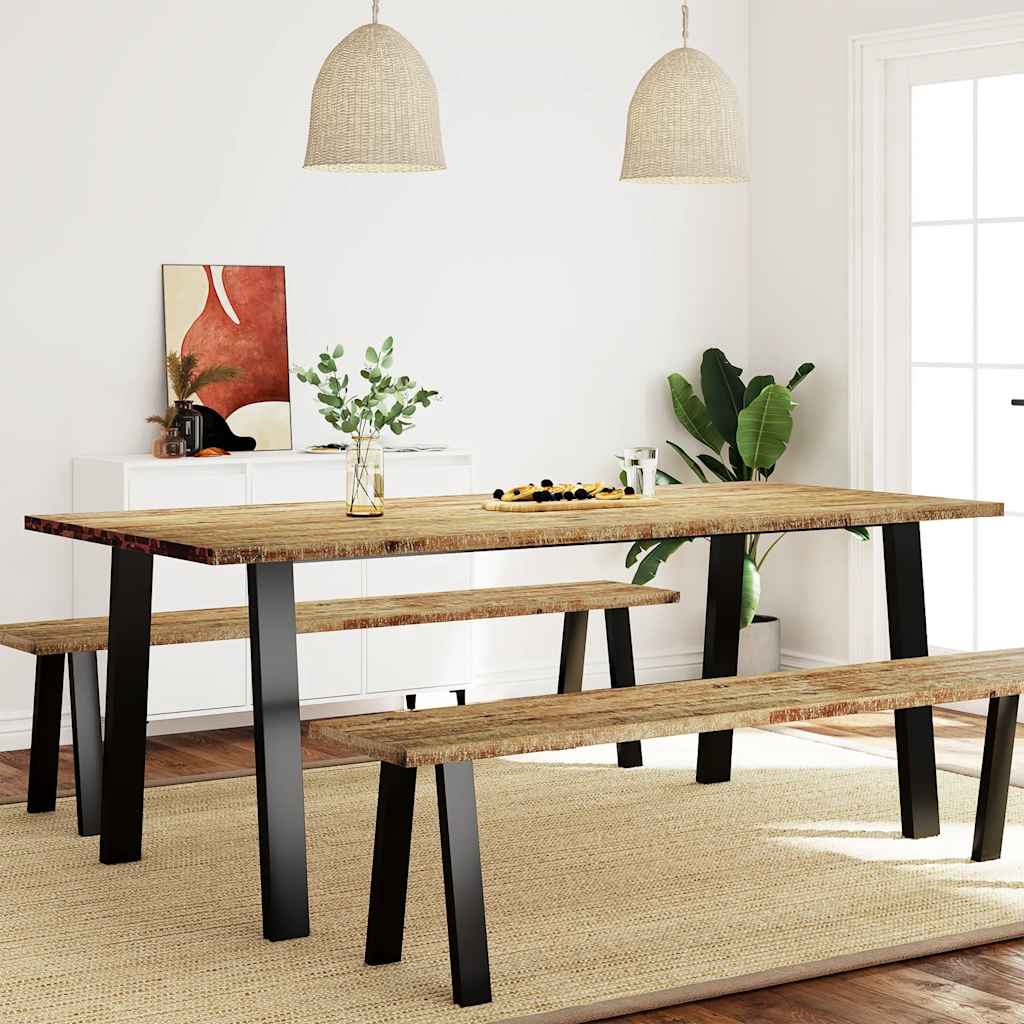 Table à manger 200x90x75 cm bois d'acacia solide | Leroy Merlin