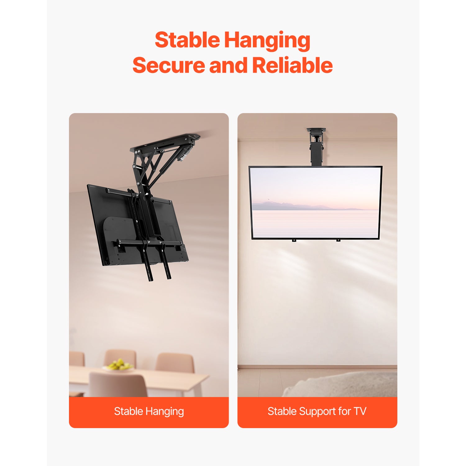 Support plafond motorisé TV 32-65