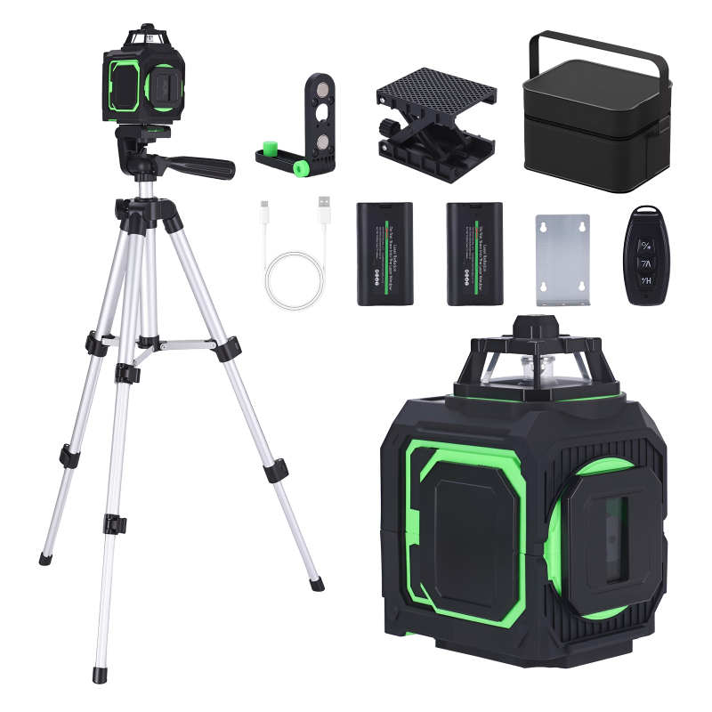 Niveau Laser Prexiso 360° Auto-nivelant - Portée 100 Pieds, Rechargeable - Garantie 3 Ans