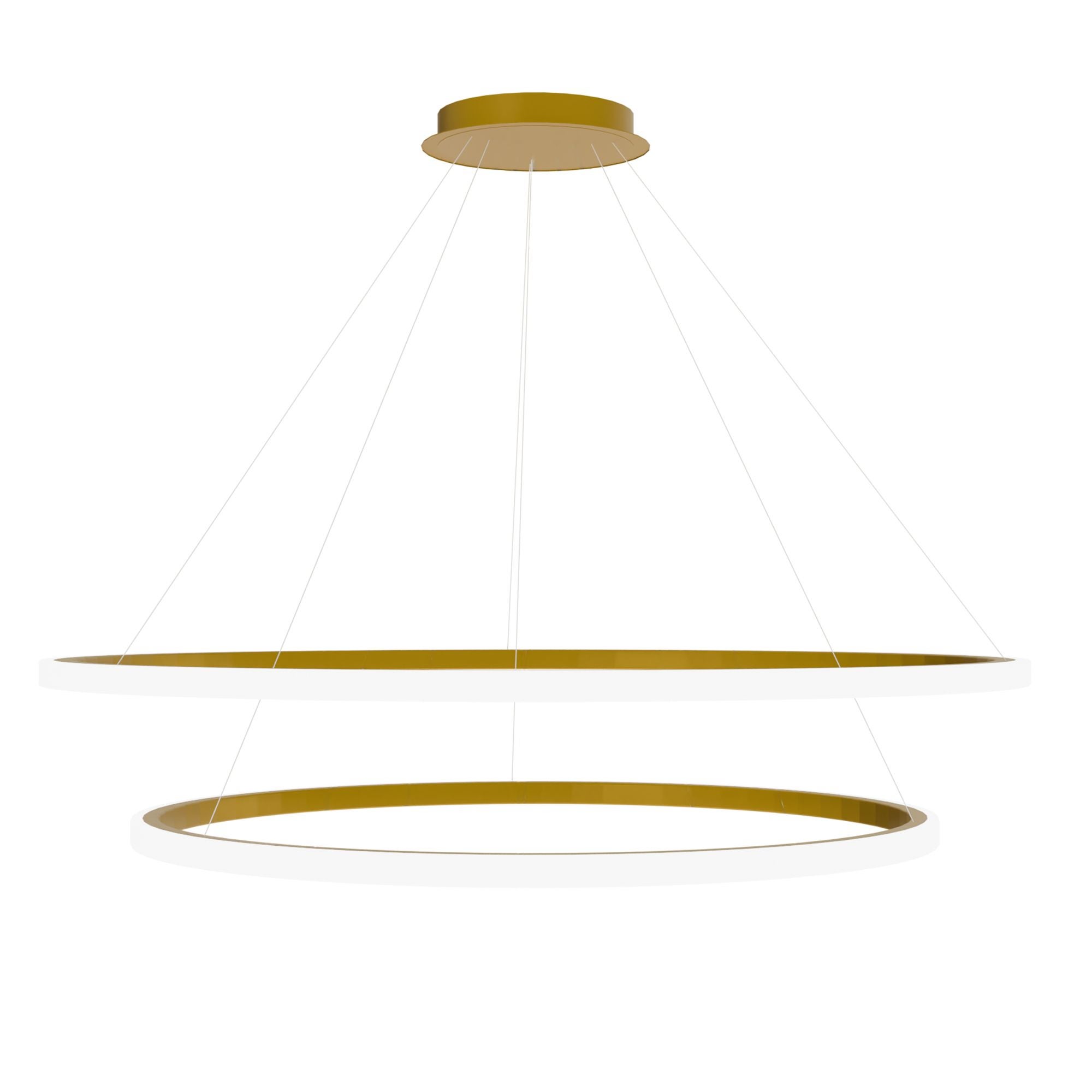 Lampa Sufitowa Wisząca Toolight Lhj008-Cp2 Złoty Szczotkowany