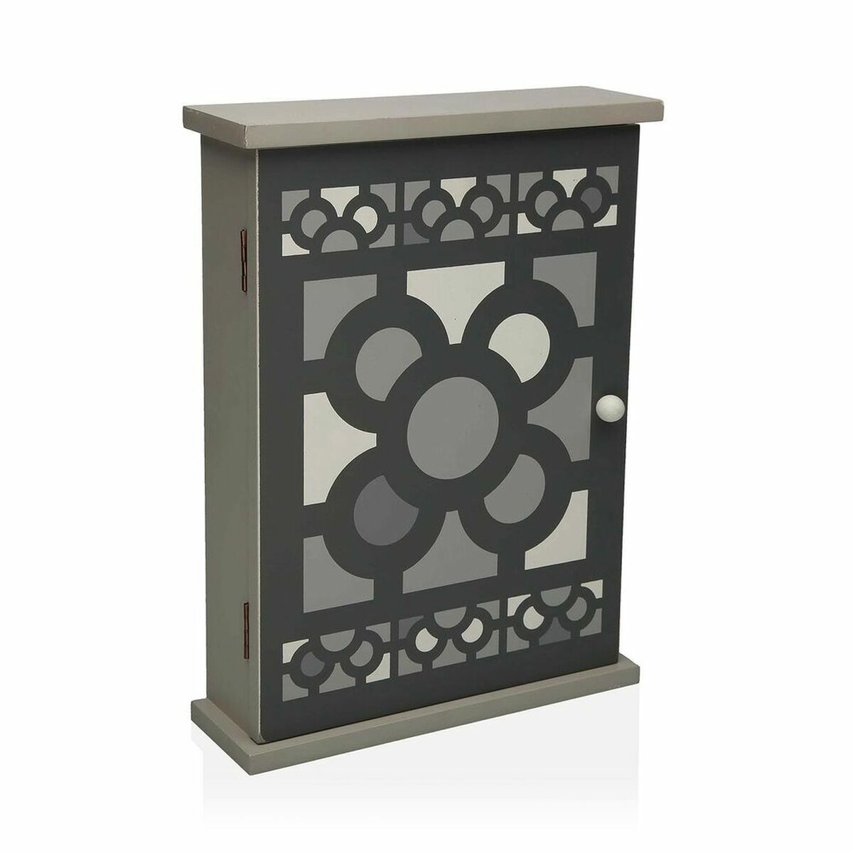 Scatola Decorativa Versa Flower Atlas Libro Tela Specchio Legno MDF 7 x 30 x 21 cm | Leroy Merlin