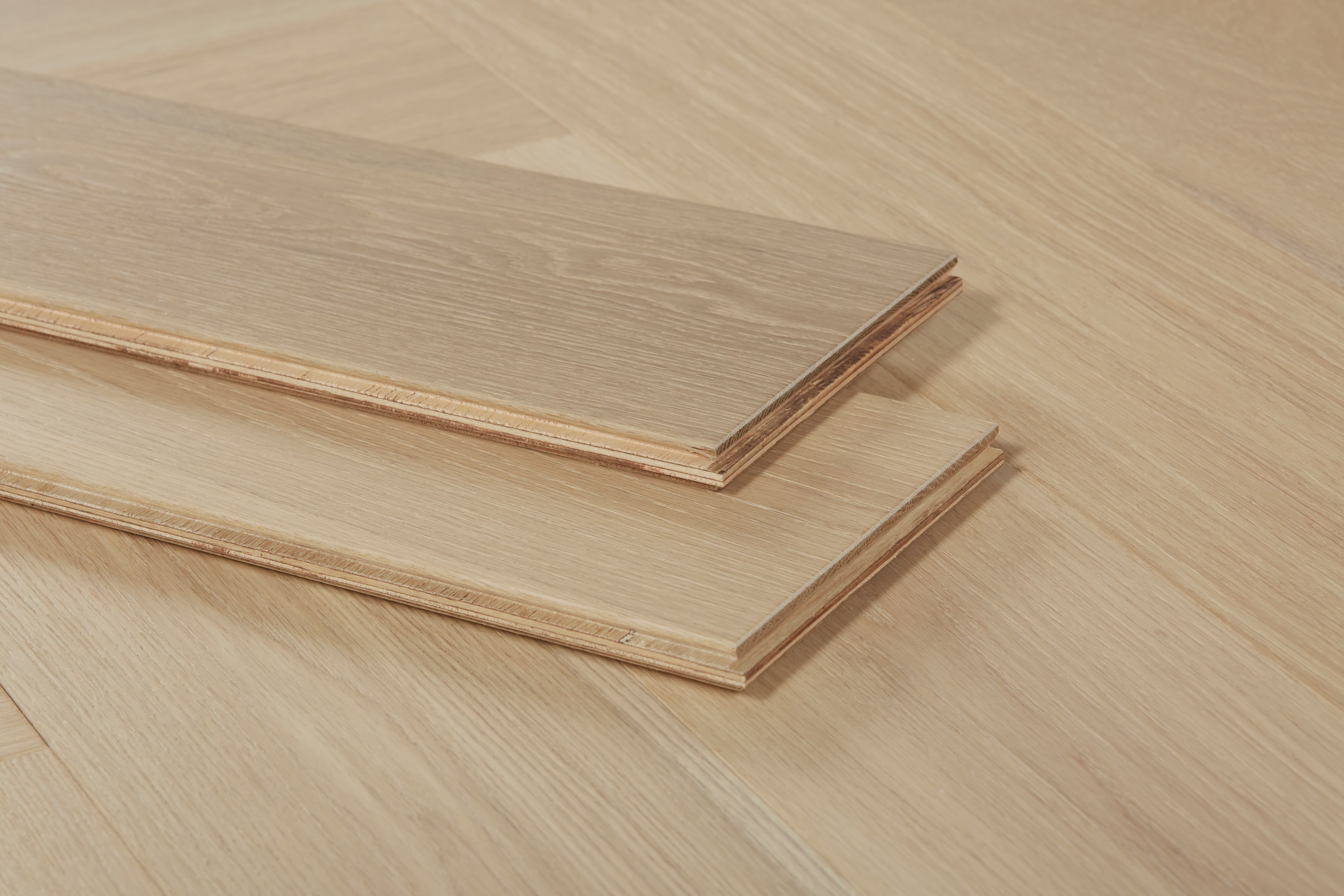 Parquet Contrecollé Baton-Rompu 15/3mm : Sandy Chêne Vernis Mat / PEFC - 5