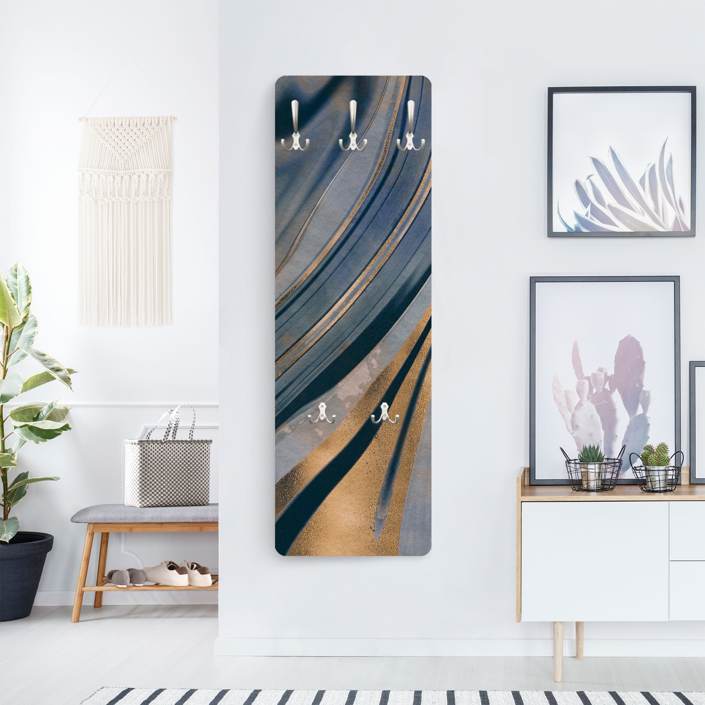 Gancio Appendiabiti Da Avvitare Triplo In Metallo Cromo Lucido 3 Ganci L 17 X H 7.5 Cm | Leroy - Foto 6