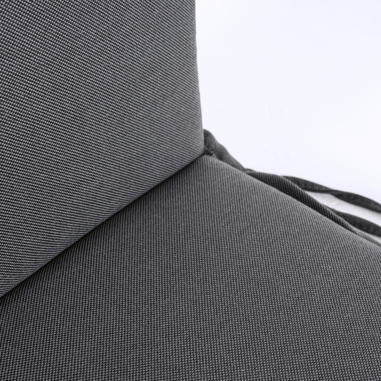 Cojín para sillón de jardín reclinable color gris, tejido técnico para exterior - 6