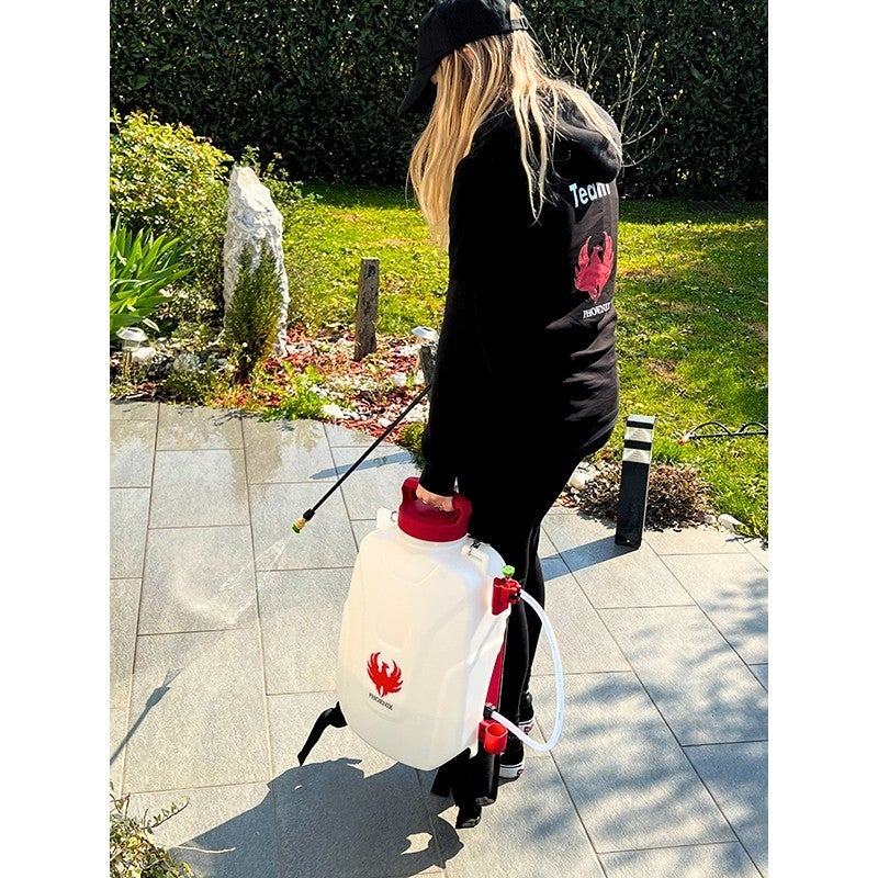 Pulverisateur électrique PRO SPRAYER PHOENIX Version 2 Batteries + Perche Télescopique 5,4 mètres + Produit Anti-Mousse 20 L - 5