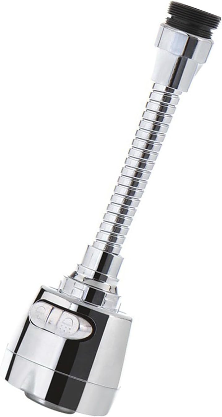 Extensor de Torneira de Cozinha, Giratório 360°, Antirrespingos, Filtro Inox, Modelo Longo - 6