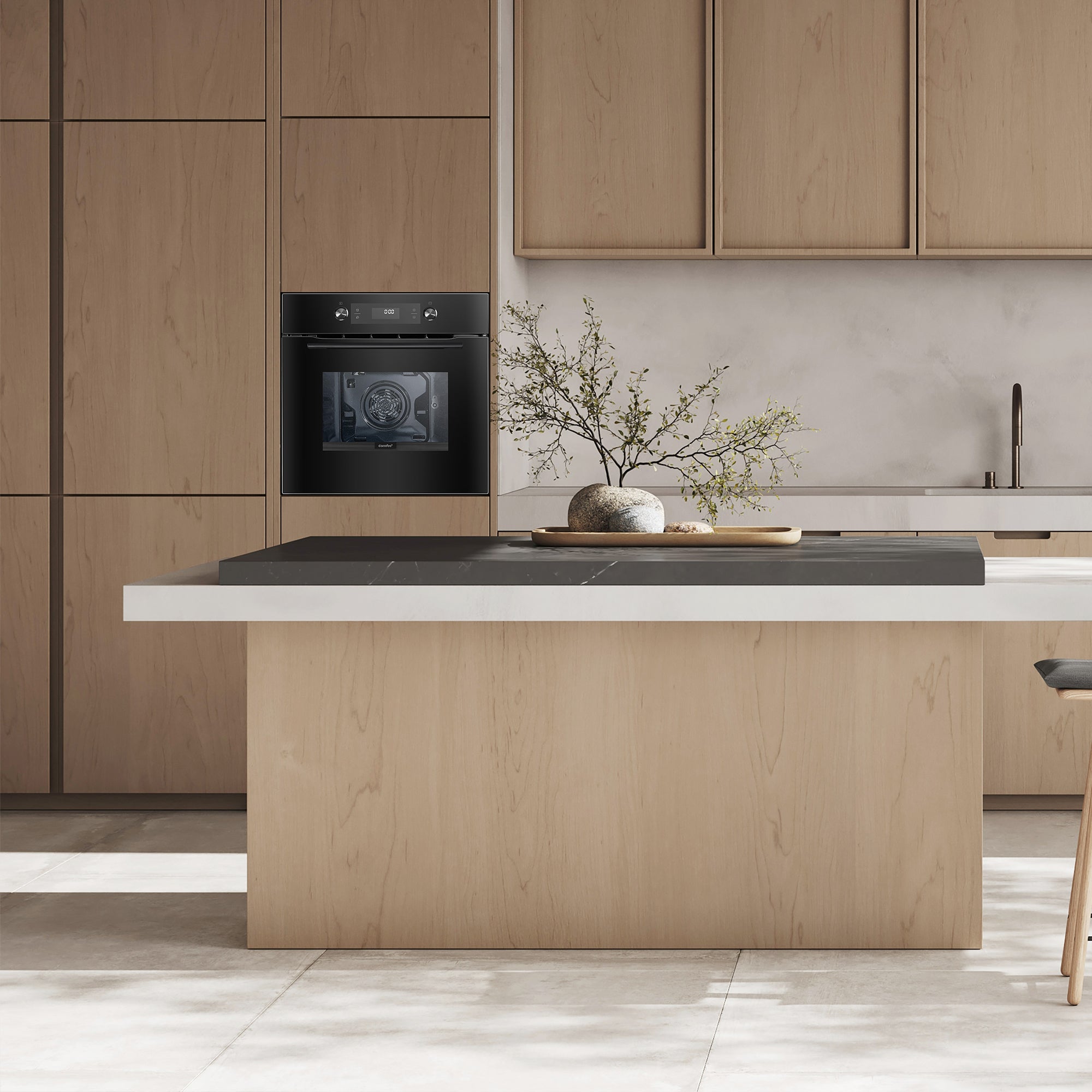 Four encastrable Pyrolyse Chaleur tournante 65 L Programmateur électronique COMFEE CBO65P90E3-BK - Noir- Classe A - 4