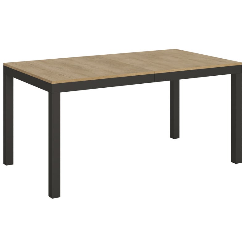 Stół rozkładany 90x160/264 cm Everyday Evolution Natural Oak z ramą antracytową