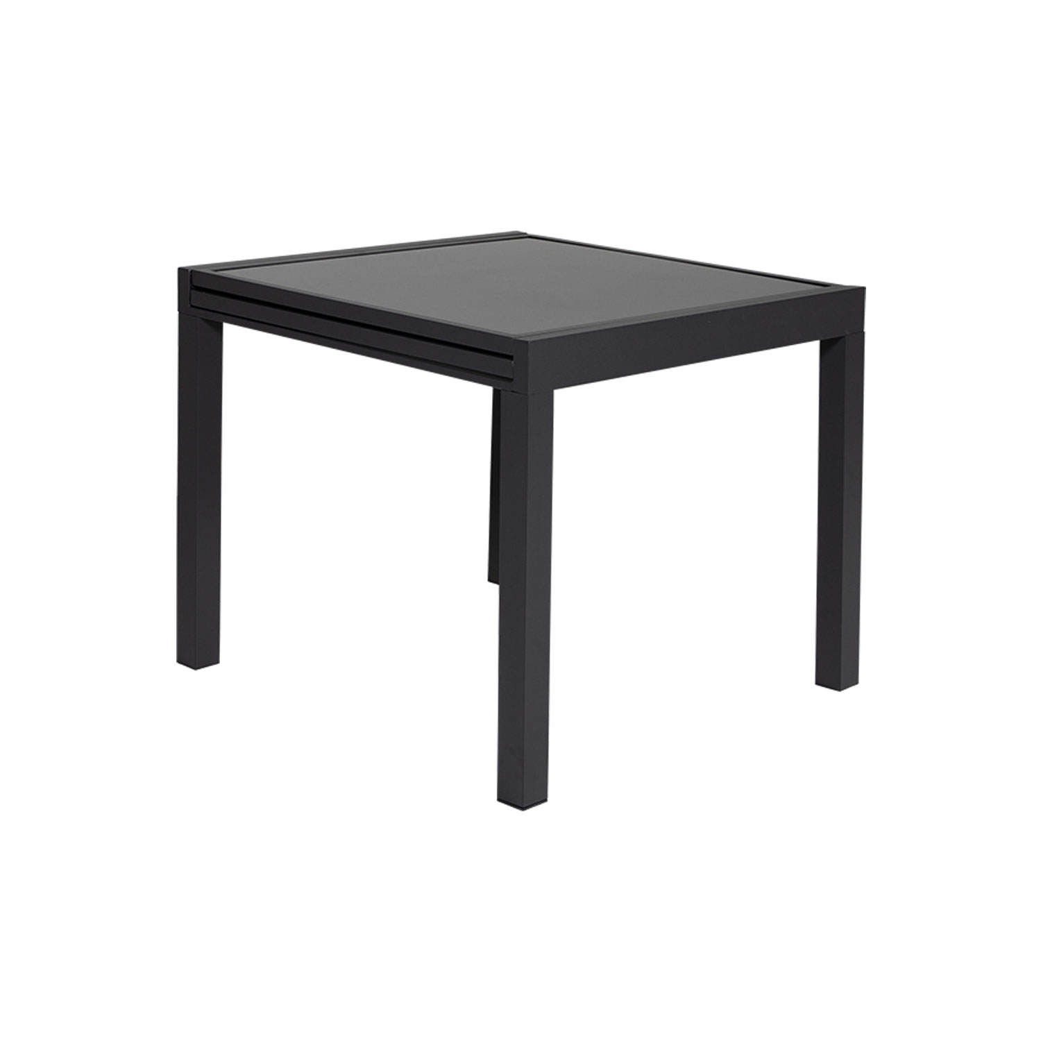 Salon de jardin 8 places gris et gris anthracite aluminium LAMPEDUSA extensible - 4