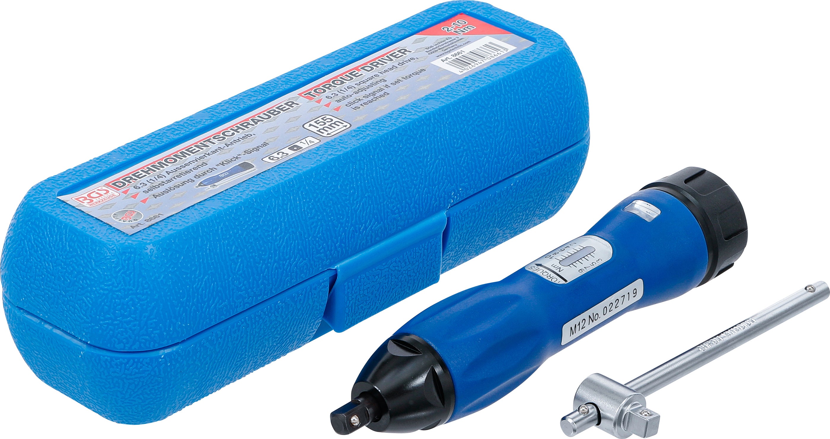 Klucz dynamometryczny BGS TECHNIC regulacja 2-10 Nm, kwadrat męski 6,3 mm