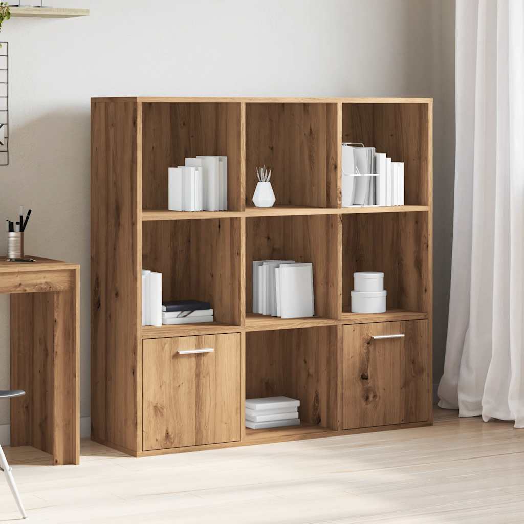Bibliothèque | Armoire de livres | Meuble de Rangement chêne artisanal 98x29x97,5 cm bois d'ingénierie CFW773913 - 3