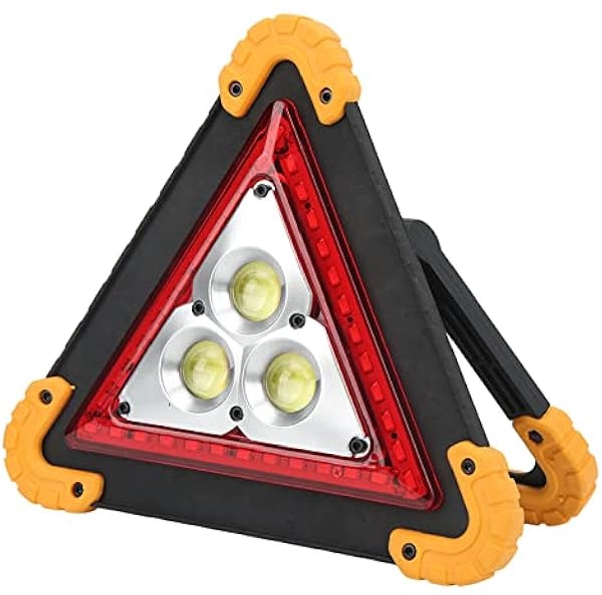 Lumină de avertizare triunghiulară portabilă cu LED, lumină de avertizare pentru siguranța rutieră, potrivită pentru camioane și autorulote.